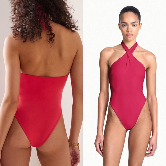 AEXAE Twist One Piece Swimsuit NWT - Picture 2 of 10